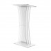 FixtureDisplays® Podium Clear Ghost Acrylic Pulpit or Lectern - 1803-3 SHIP FULLY ASSEMBLED